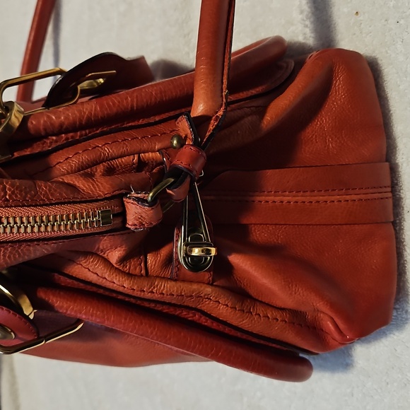 Chloe Paraty Women’s Leather Shoulder Bag - Red - Picture 3 of 11